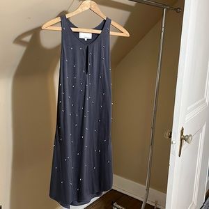 3.1 Phillip Lim silk and cotton tunic dress with pearl and rhinestone detail